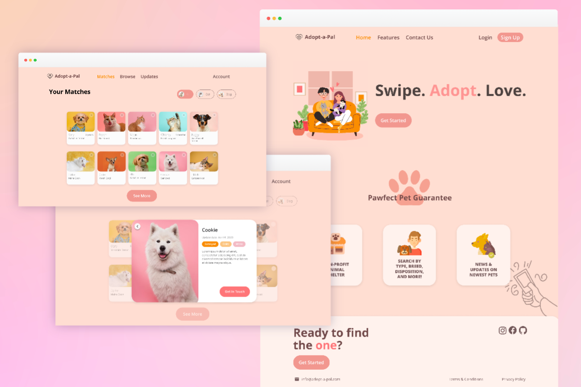 Adopt-a-Pal mock-up